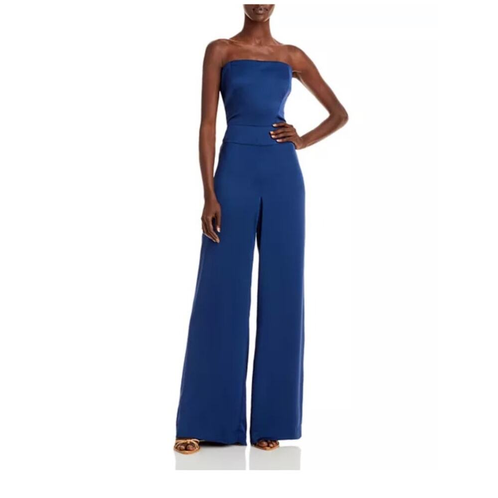 Ramy Brook Strapless Jumpsuit Sz 10